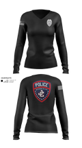 Jefferson College Police Department 39962708 Women's Long Sleeve V-neck Shirt - 21