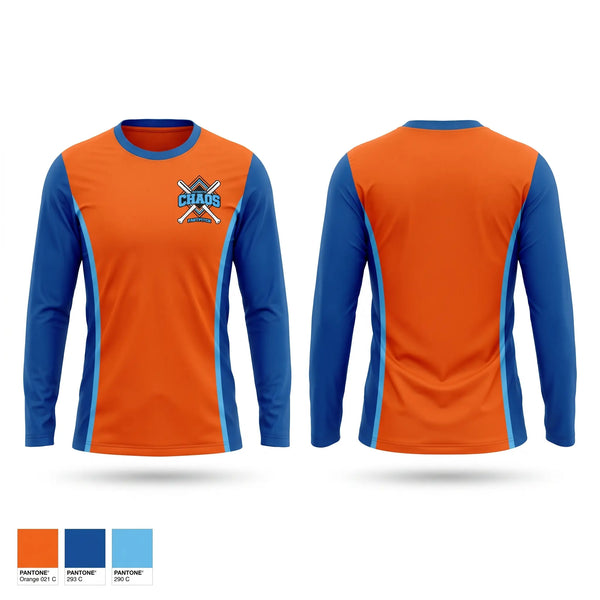 Long Sleeve Performance Shirt, Poynette chaos, Softball, Teamtime, Team time, sublimation, custom sports apparel, team uniforms, spirit wear, spiritwear, sports uniforms, custom shirts, team store, custom team store, fundraiser sports, apparel fundraiser