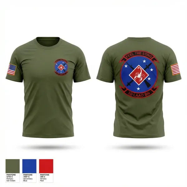 Old School Cotton Feel Shirt, 3D LAAD BN, Marines, Teamtime, Team time, sublimation, custom sports apparel, team uniforms, spirit wear, spiritwear, sports uniforms, custom shirts, team store, custom team store, fundraiser sports, apparel fundraiser