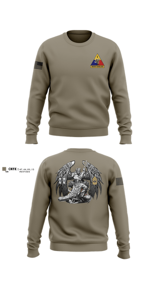 Crew Neck Sweatshirt, HHC BDE, 1AD CAB, Army, Teamtime, Team time, sublimation, custom sports apparel, team uniforms, spirit wear, spiritwear, sports uniforms, custom shirts, team store, custom team store, fundraiser sports, apparel fundraiser