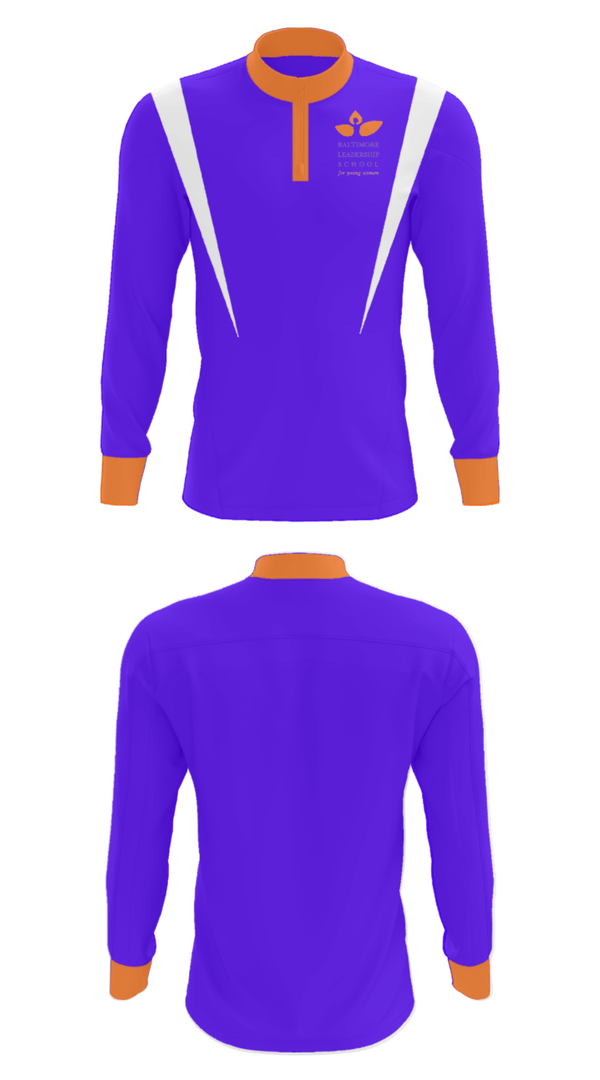 Quarter Zip Jacket, Baltimore Leadership School For Young Women, Spirit Store, Teamtime, Team time, sublimation, custom sports apparel, team uniforms, spirit wear, spiritwear, sports uniforms, custom shirts, team store, custom team store, fundraiser sports, apparel fundraiser