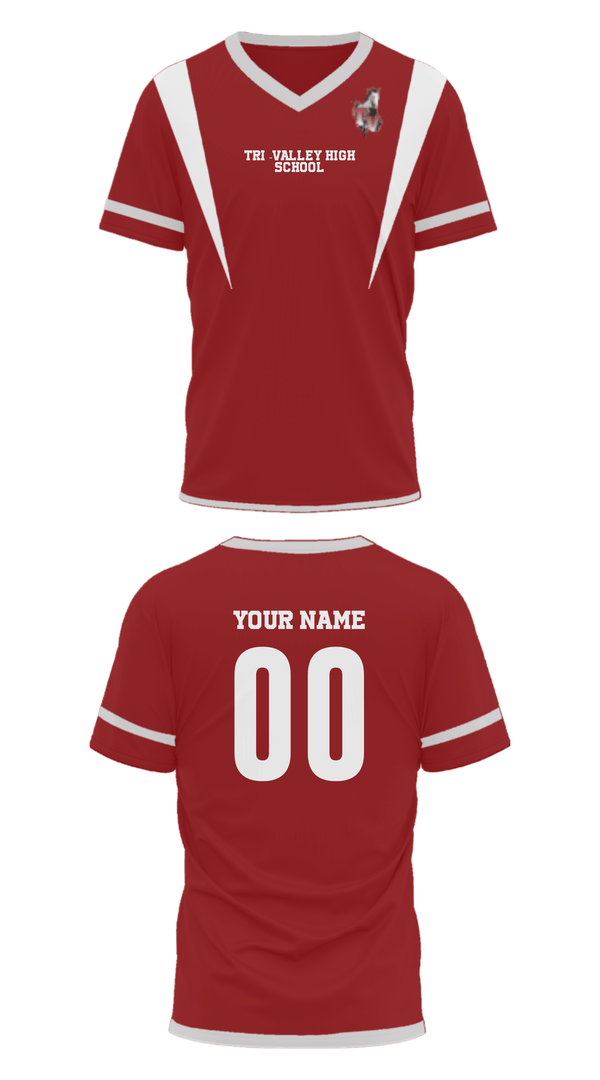 Mens Soccer Jersey, Tri -Valley High School, Spirit Store, Teamtime, Team time, sublimation, custom sports apparel, team uniforms, spirit wear, spiritwear, sports uniforms, custom shirts, team store, custom team store, fundraiser sports, apparel fundraiser