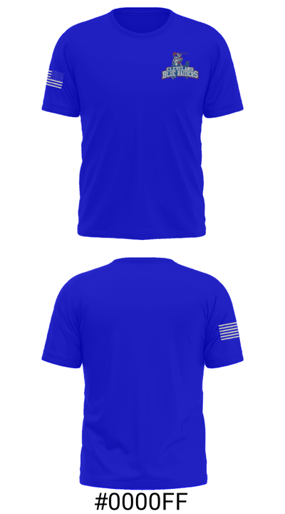 Cleveland Middle School Swimming 47411045 Short Sleeve Performance Shirt - 19