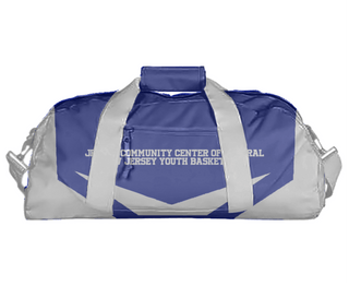 Duffle Bag, Jewish Community Center Of Central New Jersey Youth Basketball, Men's Basketball, Teamtime, Team time, sublimation, custom sports apparel, team uniforms, spirit wear, spiritwear, sports uniforms, custom shirts, team store, custom team store, fundraiser sports, apparel fundraiser