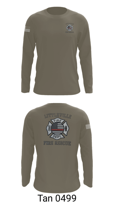 Littleville Fire & Rescue 55821755 Long Sleeve Performance Shirt - 35