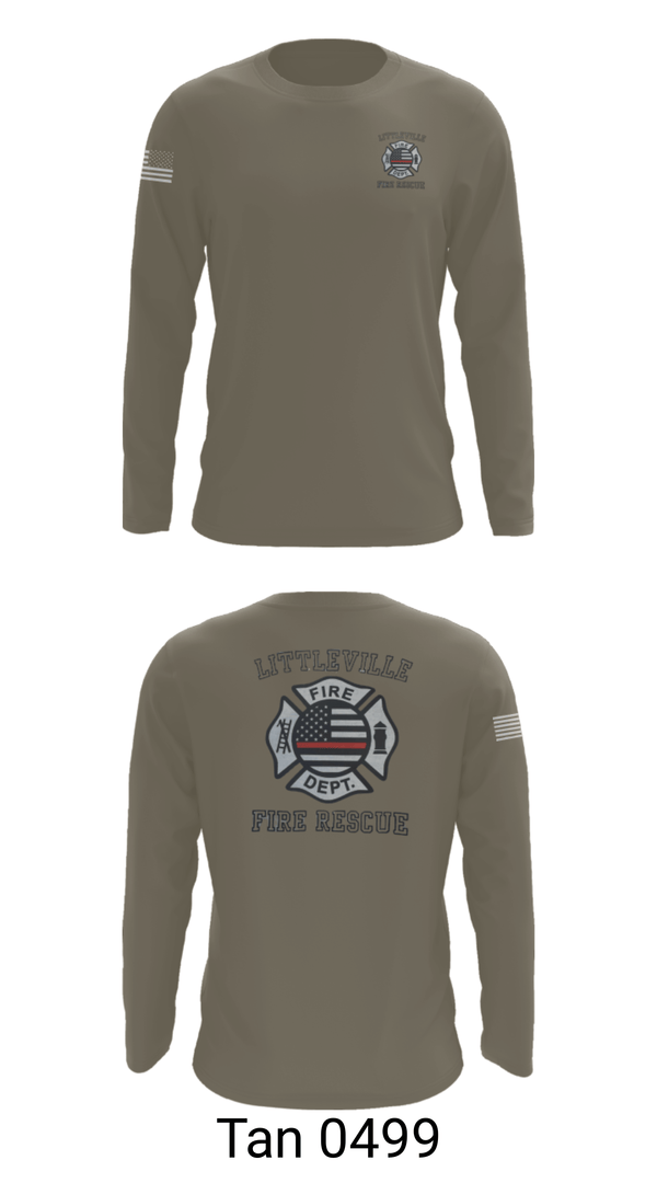 Long Sleeve Performance Shirt, Littleville Fire & Rescue, Fire Department, Teamtime, Team time, sublimation, custom sports apparel, team uniforms, spirit wear, spiritwear, sports uniforms, custom shirts, team store, custom team store, fundraiser sports, apparel fundraiser