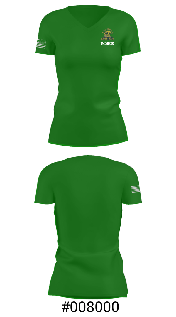 Women's Short Sleeve Vneck Shirt, Audubon Senior High School Swimming, Swimming, Teamtime, Team time, sublimation, custom sports apparel, team uniforms, spirit wear, spiritwear, sports uniforms, custom shirts, team store, custom team store, fundraiser sports, apparel fundraiser