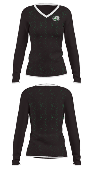 Women's Long Sleeve Vneck Shirt, Parkside High School Bands, Spirit Store, Teamtime, Team time, sublimation, custom sports apparel, team uniforms, spirit wear, spiritwear, sports uniforms, custom shirts, team store, custom team store, fundraiser sports, apparel fundraiser