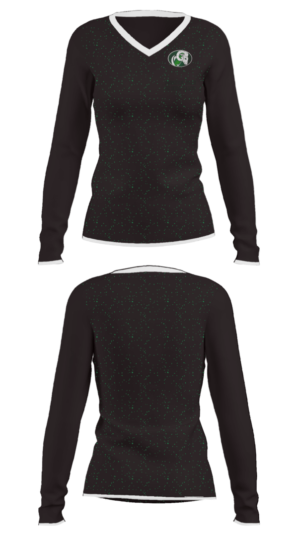 Women's Long Sleeve Vneck Shirt, Parkside High School Bands, Spirit Store, Teamtime, Team time, sublimation, custom sports apparel, team uniforms, spirit wear, spiritwear, sports uniforms, custom shirts, team store, custom team store, fundraiser sports, apparel fundraiser