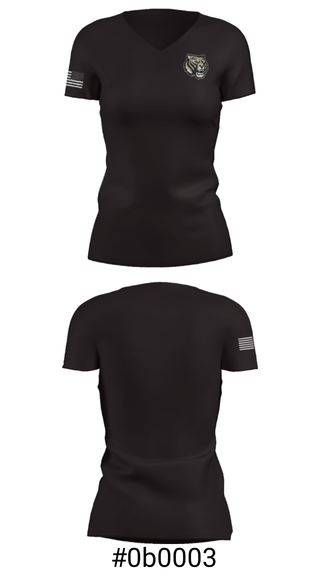 Women's Short Sleeve Vneck Shirt, Oak Forest High School, Spirit Store, Teamtime, Team time, sublimation, custom sports apparel, team uniforms, spirit wear, spiritwear, sports uniforms, custom shirts, team store, custom team store, fundraiser sports, apparel fundraiser
