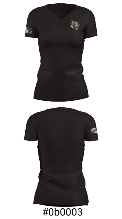 Oak Forest High School 61243725 Women's Short Sleeve V-neck Shirt - 21