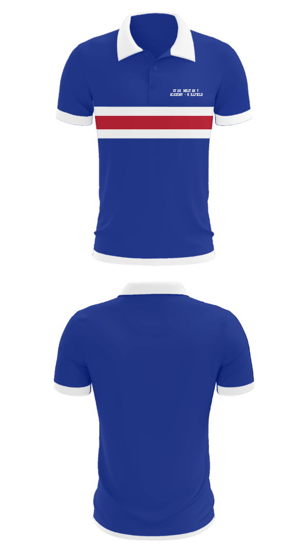 Short Sleeve Performance Polo, Utah Military Academy - Hillfield, Men's Basketball, Teamtime, Team time, sublimation, custom sports apparel, team uniforms, spirit wear, spiritwear, sports uniforms, custom shirts, team store, custom team store, fundraiser sports, apparel fundraiser