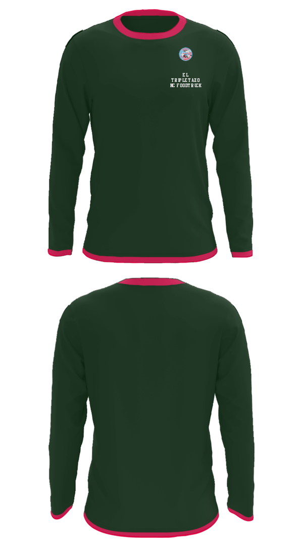 Long Sleeve Performance Shirt, El Tripletazo NC foodtruck, , Teamtime, Team time, sublimation, custom sports apparel, team uniforms, spirit wear, spiritwear, sports uniforms, custom shirts, team store, custom team store, fundraiser sports, apparel fundraiser