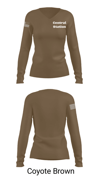 Central Station 93595769 Women's Long Sleeve V-neck Shirt - 15