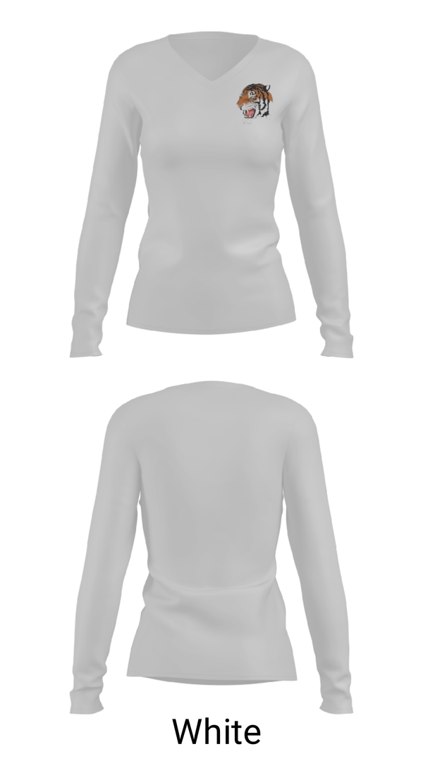 Women's Long Sleeve Vneck Shirt, Webster High School Ice Hockey, Ice Hockey, Teamtime, Team time, sublimation, custom sports apparel, team uniforms, spirit wear, spiritwear, sports uniforms, custom shirts, team store, custom team store, fundraiser sports, apparel fundraiser