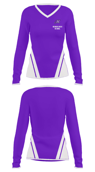 Women's Long Sleeve Vneck Shirt, Keokuk High School, Spirit Store, Teamtime, Team time, sublimation, custom sports apparel, team uniforms, spirit wear, spiritwear, sports uniforms, custom shirts, team store, custom team store, fundraiser sports, apparel fundraiser