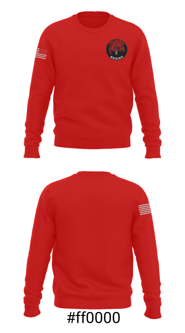Crew Neck Sweatshirt, Columbia High School Basketball, Men's Basketball, Teamtime, Team time, sublimation, custom sports apparel, team uniforms, spirit wear, spiritwear, sports uniforms, custom shirts, team store, custom team store, fundraiser sports, apparel fundraiser