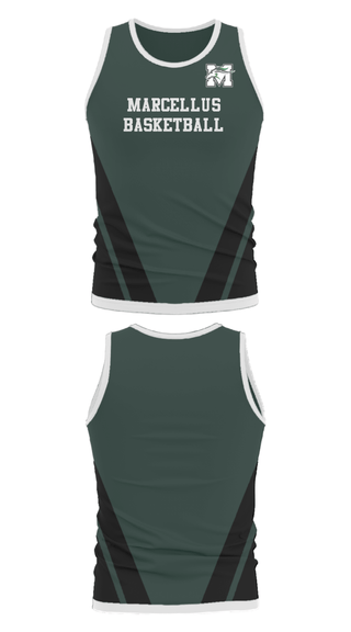 Tank Top, Marcellus Senior High School Basketball, Men's Basketball, Teamtime, Team time, sublimation, custom sports apparel, team uniforms, spirit wear, spiritwear, sports uniforms, custom shirts, team store, custom team store, fundraiser sports, apparel fundraiser