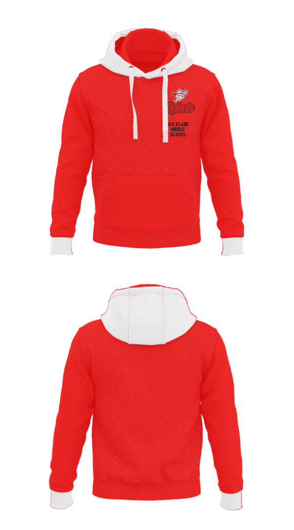 Hoodie, Highland Middle School, Spirit Store, Teamtime, Team time, sublimation, custom sports apparel, team uniforms, spirit wear, spiritwear, sports uniforms, custom shirts, team store, custom team store, fundraiser sports, apparel fundraiser