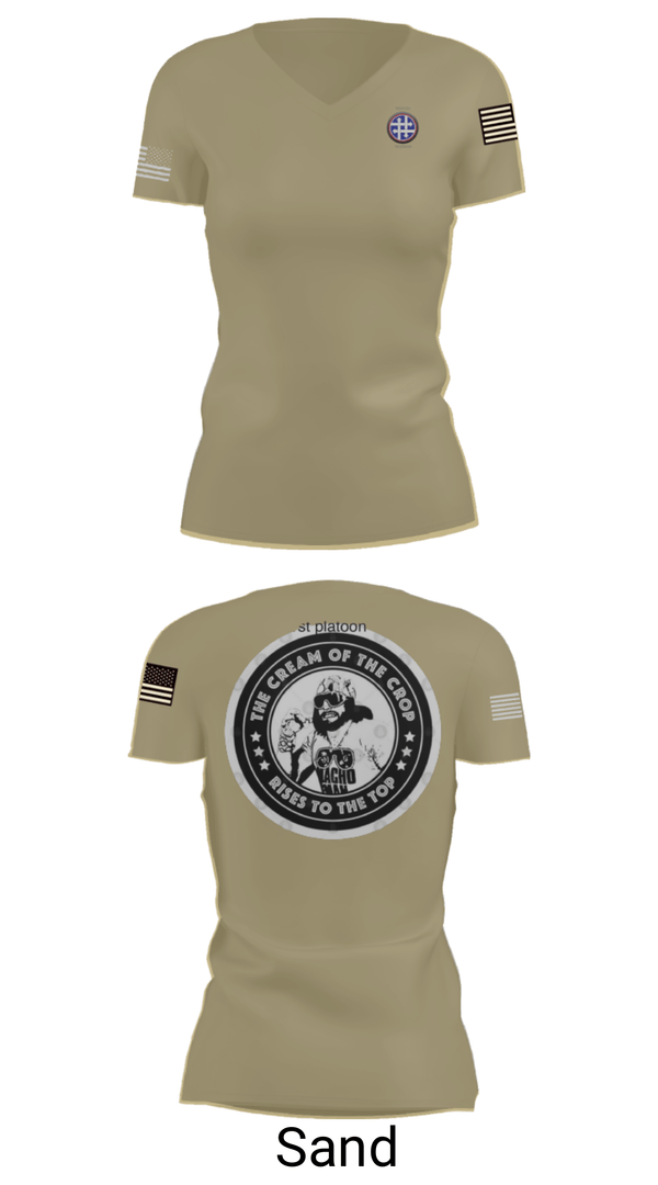 Women's Short Sleeve Vneck Shirt, 263rd QM, Army, Teamtime, Team time, sublimation, custom sports apparel, team uniforms, spirit wear, spiritwear, sports uniforms, custom shirts, team store, custom team store, fundraiser sports, apparel fundraiser
