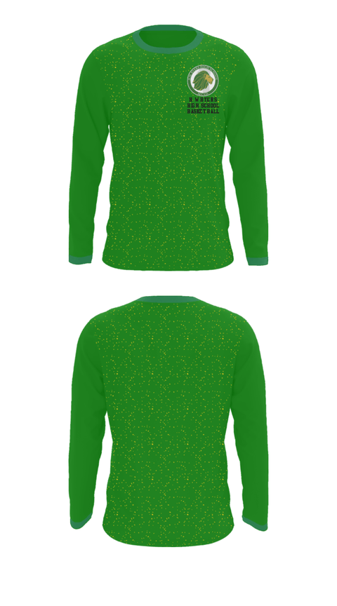 Long Sleeve Performance Shirt, H W Byers High School Basketball, Women's Basketball, Teamtime, Team time, sublimation, custom sports apparel, team uniforms, spirit wear, spiritwear, sports uniforms, custom shirts, team store, custom team store, fundraiser sports, apparel fundraiser