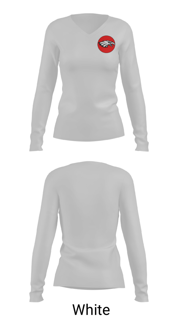 Women's Long Sleeve Vneck Shirt, Bellaire High School Basketball, Men's Basketball, Teamtime, Team time, sublimation, custom sports apparel, team uniforms, spirit wear, spiritwear, sports uniforms, custom shirts, team store, custom team store, fundraiser sports, apparel fundraiser