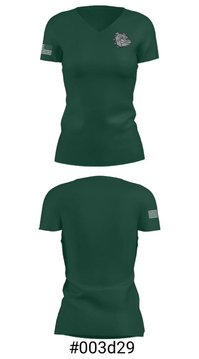 Monrovia Middle School 78493144 Women's Short Sleeve V-neck Shirt - 21