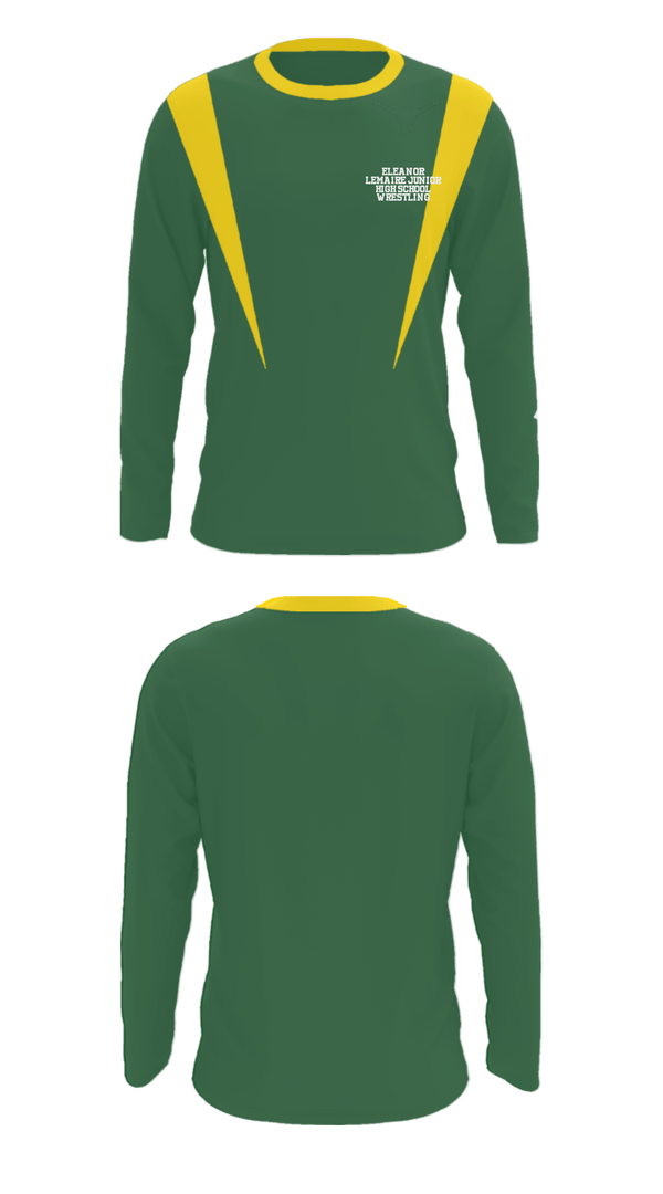 Long Sleeve Performance Shirt, Eleanor Lemaire Junior High School Wrestling, Wrestling, Teamtime, Team time, sublimation, custom sports apparel, team uniforms, spirit wear, spiritwear, sports uniforms, custom shirts, team store, custom team store, fundraiser sports, apparel fundraiser
