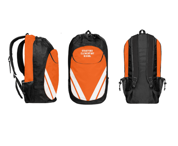 Gear Bag, Stratford Elementary School, Spirit Store, Teamtime, Team time, sublimation, custom sports apparel, team uniforms, spirit wear, spiritwear, sports uniforms, custom shirts, team store, custom team store, fundraiser sports, apparel fundraiser