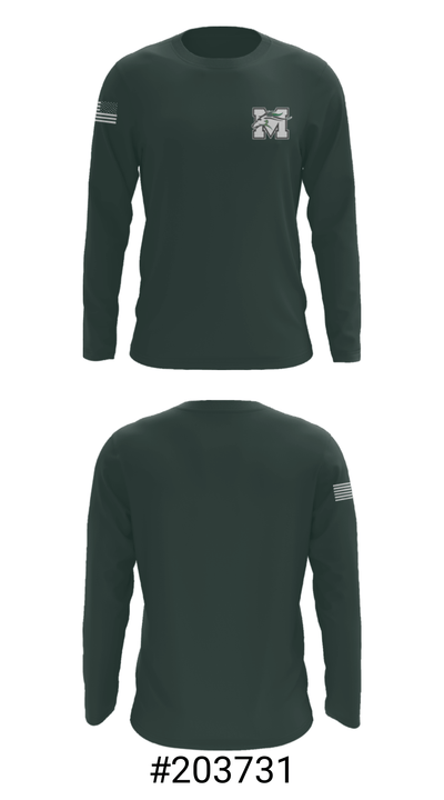 Marcellus Senior High School Basketball 87934930 Long Sleeve Performance Shirt - 18
