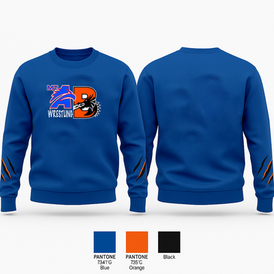 Mt Ararat Brunswick Wrestling 31396339 Crew Neck Sweatshirt - 1