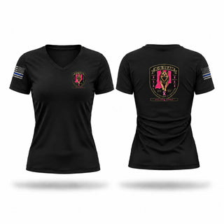 Womens Short Sleeve Vneck Shirt, IDOC K-9, Police, Teamtime, Team time, sublimation, custom sports apparel, team uniforms, spirit wear, spiritwear, sports uniforms, custom shirts, team store, custom team store, fundraiser sports, apparel fundraiser