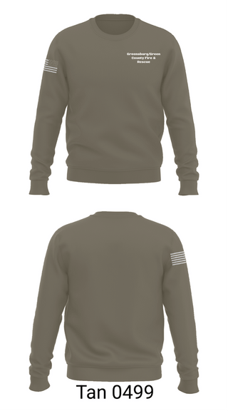 Crew Neck Sweatshirt, Greensburg/Green County Fire & Rescue, Fire Department, Teamtime, Team time, sublimation, custom sports apparel, team uniforms, spirit wear, spiritwear, sports uniforms, custom shirts, team store, custom team store, fundraiser sports, apparel fundraiser