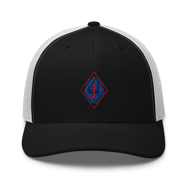 1st Combat Engineer Battalion 65310985 Retro Trucker Hat | Yupoong 6606