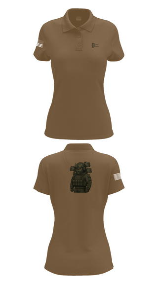 Womens Short Sleeve Performance Polo, Deployment & Distribution Flight, , Teamtime, Team time, sublimation, custom sports apparel, team uniforms, spirit wear, spiritwear, sports uniforms, custom shirts, team store, custom team store, fundraiser sports, apparel fundraiser