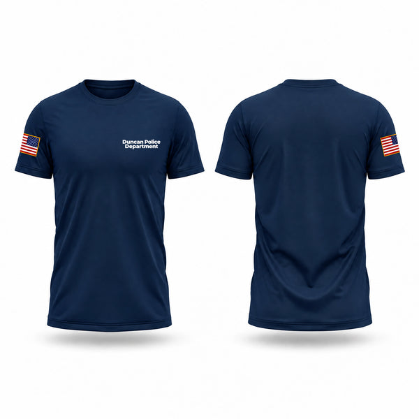 Short Sleeve Performance Shirt, Duncan Police Department, Police, Teamtime, Team time, sublimation, custom sports apparel, team uniforms, spirit wear, spiritwear, sports uniforms, custom shirts, team store, custom team store, fundraiser sports, apparel fundraiser