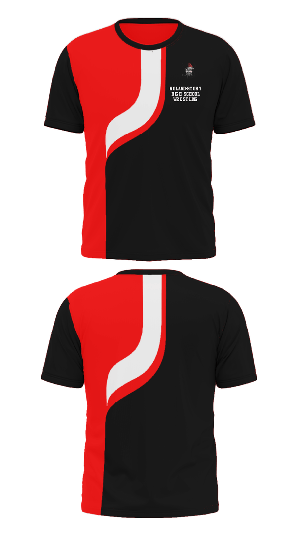Short Sleeve Performance Shirt, Roland-Story High School Wrestling, Wrestling, Teamtime, Team time, sublimation, custom sports apparel, team uniforms, spirit wear, spiritwear, sports uniforms, custom shirts, team store, custom team store, fundraiser sports, apparel fundraiser
