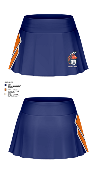 Skort, Liverpool Legends, Cheer, Teamtime, Team time, sublimation, custom sports apparel, team uniforms, spirit wear, spiritwear, sports uniforms, custom shirts, team store, custom team store, fundraiser sports, apparel fundraiser