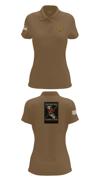 Womens Short Sleeve Performance Polo, 2nd Medical Brigade, , Teamtime, Team time, sublimation, custom sports apparel, team uniforms, spirit wear, spiritwear, sports uniforms, custom shirts, team store, custom team store, fundraiser sports, apparel fundraiser