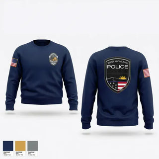Crew Neck Sweatshirt, West Richland police, Police, Teamtime, Team time, sublimation, custom sports apparel, team uniforms, spirit wear, spiritwear, sports uniforms, custom shirts, team store, custom team store, fundraiser sports, apparel fundraiser