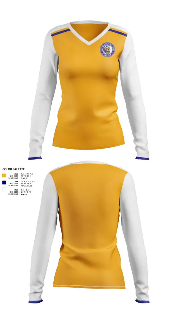 Womens Long Sleeve Vneck Shirt, Lakeview Leadership Academy Volleyball, Women's Volleyball, Teamtime, Team time, sublimation, custom sports apparel, team uniforms, spirit wear, spiritwear, sports uniforms, custom shirts, team store, custom team store, fundraiser sports, apparel fundraiser