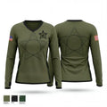 BCSO K9 UNIT 96561030 Women's Long Sleeve V-neck Shirt - 1
