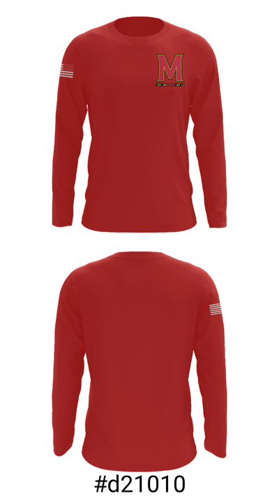 Maryland United Basketball 91556889 Long Sleeve Performance Shirt - 18