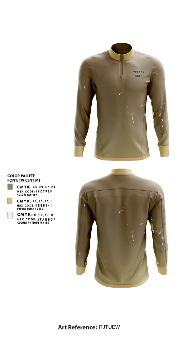 Quarter Zip Jacket, TentenTenten, Golf, Teamtime, Team time, sublimation, custom sports apparel, team uniforms, spirit wear, spiritwear, sports uniforms, custom shirts, team store, custom team store, fundraiser sports, apparel fundraiser