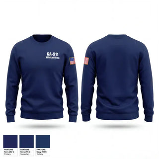 Crew Neck Sweatshirt, GA-911, Air Force, Teamtime, Team time, sublimation, custom sports apparel, team uniforms, spirit wear, spiritwear, sports uniforms, custom shirts, team store, custom team store, fundraiser sports, apparel fundraiser