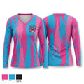 Hippos Women's Long Sleeve V-neck Shirt - 1