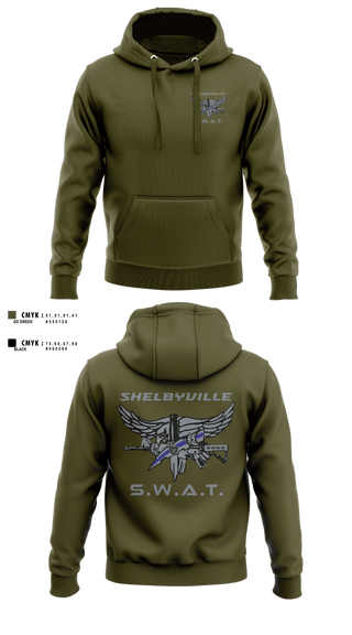 Hoodie, Shelbyville SWAT, Police, Teamtime, Team time, sublimation, custom sports apparel, team uniforms, spirit wear, spiritwear, sports uniforms, custom shirts, team store, custom team store, fundraiser sports, apparel fundraiser
