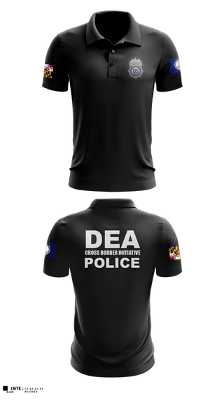 Short Sleeve Performance Polo, DEA DC 45, Police, Teamtime, Team time, sublimation, custom sports apparel, team uniforms, spirit wear, spiritwear, sports uniforms, custom shirts, team store, custom team store, fundraiser sports, apparel fundraiser