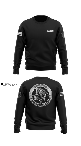 Crew Neck Sweatshirt, 96 LRS Ground Transportation, Air Force, Teamtime, Team time, sublimation, custom sports apparel, team uniforms, spirit wear, spiritwear, sports uniforms, custom shirts, team store, custom team store, fundraiser sports, apparel fundraiser