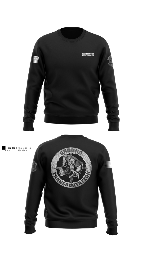 Crew Neck Sweatshirt, 96 LRS Ground Transportation, Air Force, Teamtime, Team time, sublimation, custom sports apparel, team uniforms, spirit wear, spiritwear, sports uniforms, custom shirts, team store, custom team store, fundraiser sports, apparel fundraiser